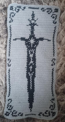 crochet tapestry! it looks so small here hehe