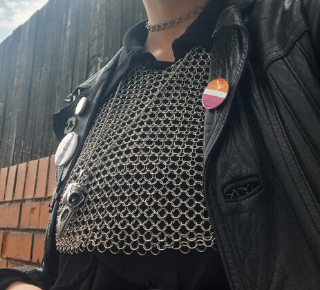 chainmaille vest i made! its like a weighted blanket